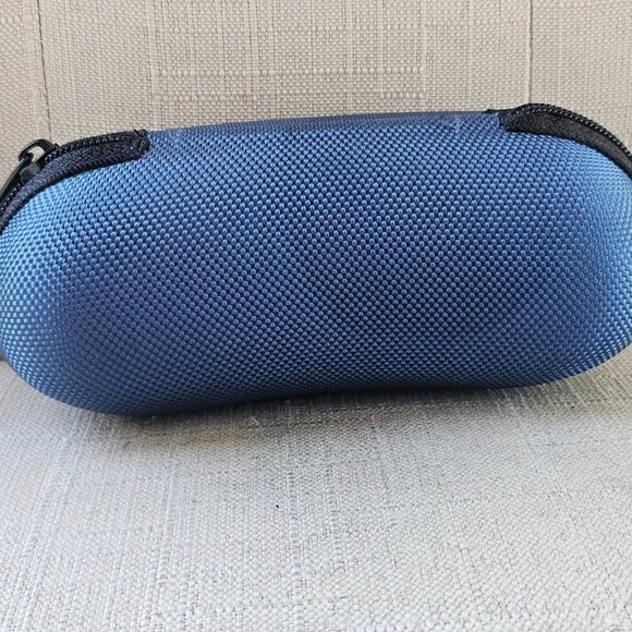Hobie Eyeglasses Case Zip Around Semi Hard Case Blue Tone Case only - Picture 3 of 11